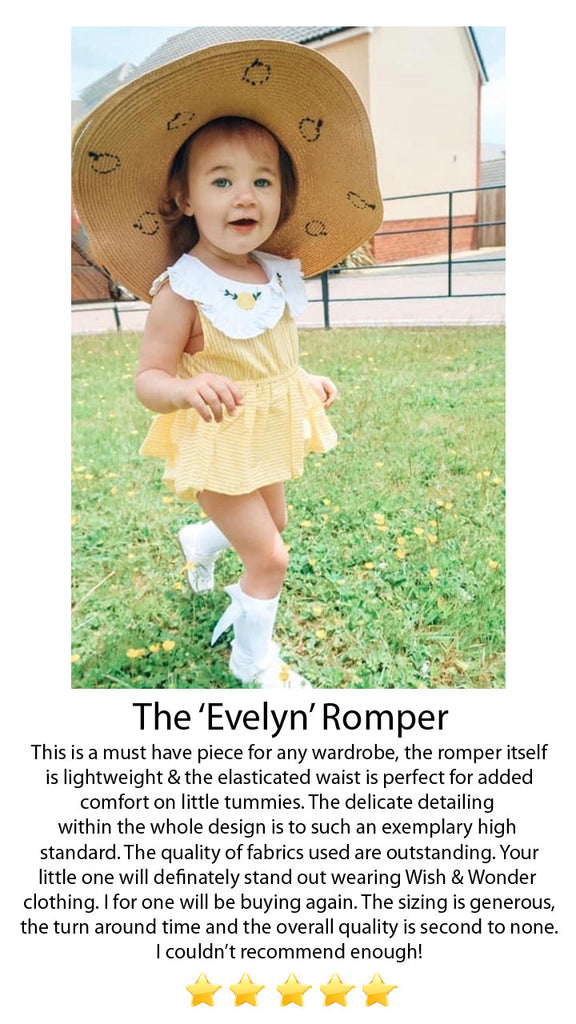 Evelyn Stripe Peplum Romper